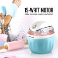 thumbnail image 2 of OVENTE Heladera eléctrica con tapa de fácil bloqueo, tazón congelador de 1 cuarto para yogur congelado, sorbete y gelato saludable y casero, mini aparato de cocina ideal para postres de verano para ni, 2 of 5