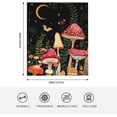 thumbnail image 6 of Mushroom Blanket Butterfly Botanical Soft Throw Blanket for Couch Sofa Bed Mushroom Gifts Decor (Mushrooms Moon, 60x50in), 6 of 6