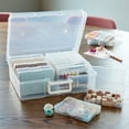 thumbnail image 7 of Clear Photo & Craft Keeper by Simply Tidy - Organize and Store Photos - Stickers - and Craft Supplies - Includes 16 Small Cases - 1 Pack, 7 of 7