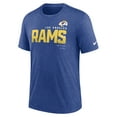 thumbnail image 2 of Men's Nike Heather Royal Los Angeles Rams Team Tri-Blend T-Shirt, 2 of 3