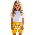 thumbnail image 2 of Shorts Girls Size 7-8Y Kids Smirk Face Print Drawstring Swim Shorts, 2 of 7