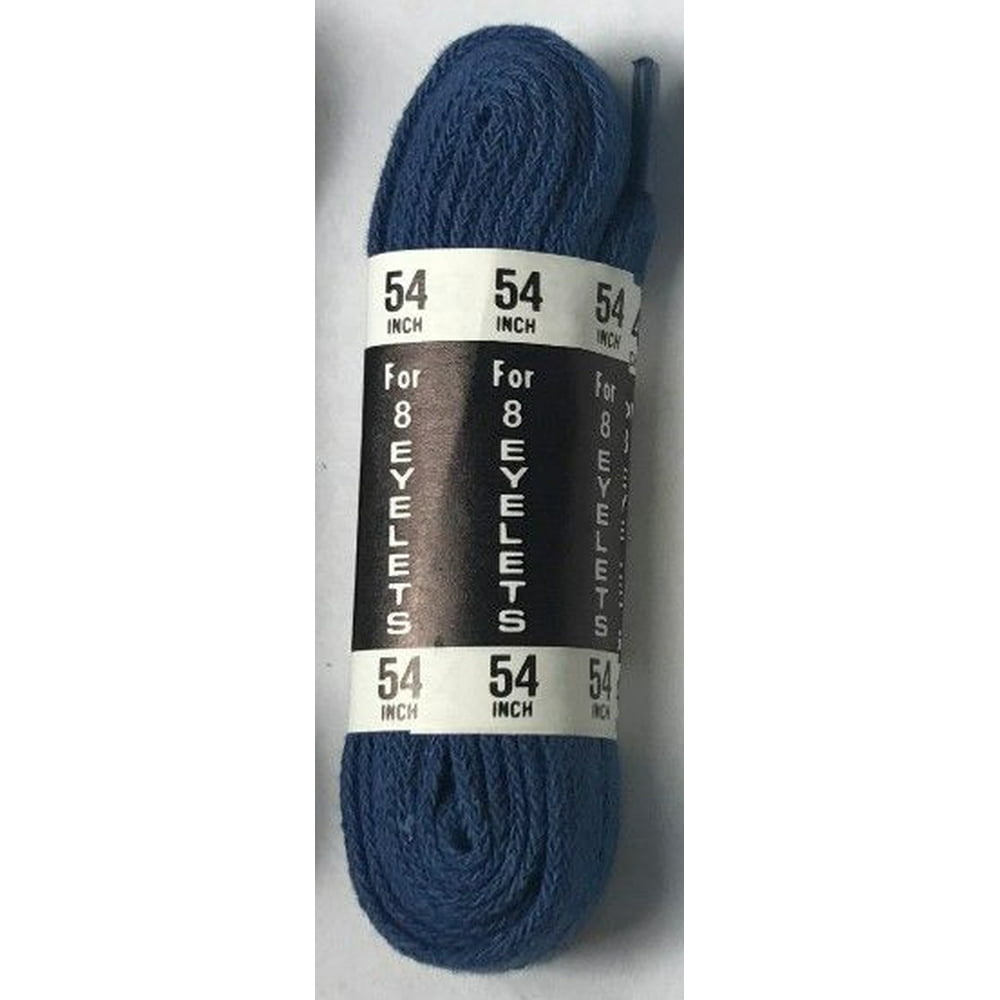 Flat Athletic 54 Inch Shoe Laces Cotton Made in the USA