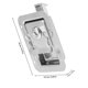 thumbnail image 2 of unbranded Cerradura De Pestillo Panel Plata Inoxidable Para Puertas Uso Industrial, 2 of 8