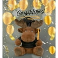 thumbnail image 5 of DolliBu Moose Graduation Plush Toy - Super Soft Moose Plush Graduation Stuffed Animal Dress Up with Graduation Gown and Cap with Tassel Outfit - Congratulatory Graduation Gift - 9 Inches, 5 of 7