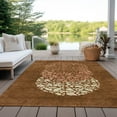 thumbnail image 6 of Addison Rugs Chantille Indoor/Outdoor Transitional Circles Paprika Washable Rectangle Rug, 5' x 7'6", 6 of 6