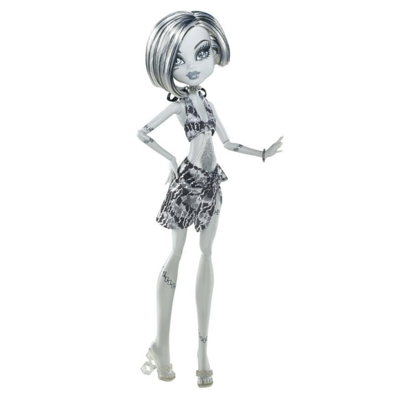 Muñeca Monster High Skull Shores en blanco y negro Frankie Stein