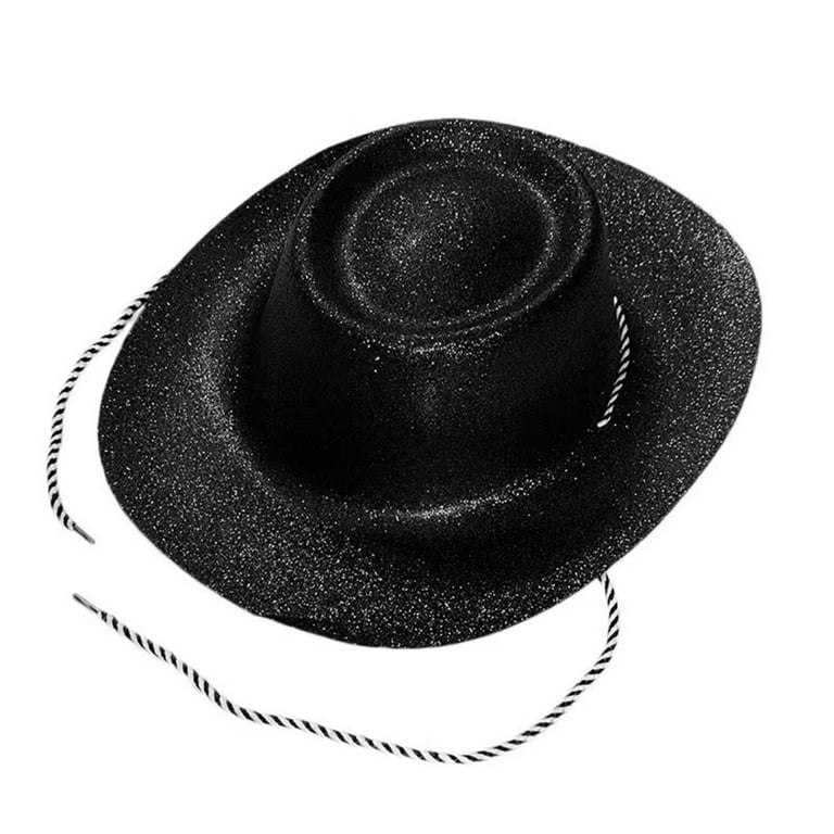 Glitter Silver Plastic Trilby Hat Glitter Silver Plastic Trilby Hat