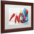 thumbnail image 2 of Trademark Fine Art "Ball Jar Peppers" Canvas Art by Jennifer Redstreake White Matte, Wood Frame, 2 of 4
