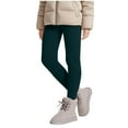 thumbnail image 6 of Leggings for Girls Fleece Lined Thick Thermal Elastic Waisted Basic Pants Sllim Fit Solid Color Soft Pant for Kids 2025 Cold Weather Pants,Sizes 3-13, 6 of 9