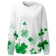 thumbnail image 4 of Luxalzxs Womens St. Patrick's Day Fashion Shamrock Printed Loose Long Sleeve Blouse Round Neck Casual Pullover Tops Sweatershirt, 4 of 5