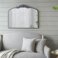 thumbnail image 3 of A&B Home Arched Vertical Mirror-Wall Mirror with Black Metal Frame,40"x31" Large Arch Mirror for Bathroom Bedroom Living Room, 3 of 8