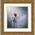 thumbnail image 1 of Ryanholy 26x27 Gold Ornate Wood Framed with Double Matting Museum Art Print Titled - pray of angel, 1 of 4