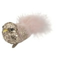 thumbnail image 4 of Northlight Sequin Clip On Bird  with Feather Tail Christmas Ornament - 4" - Gold and Pink, 4 of 5