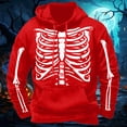 thumbnail image 2 of CONROSES Mens Halloween Hoodies Hallowmas Skeleton Graphic Long Sleeve Pullover Hoodie for Men Fall Winter Hooded Sweatshirts with Pocket, 2 of 3