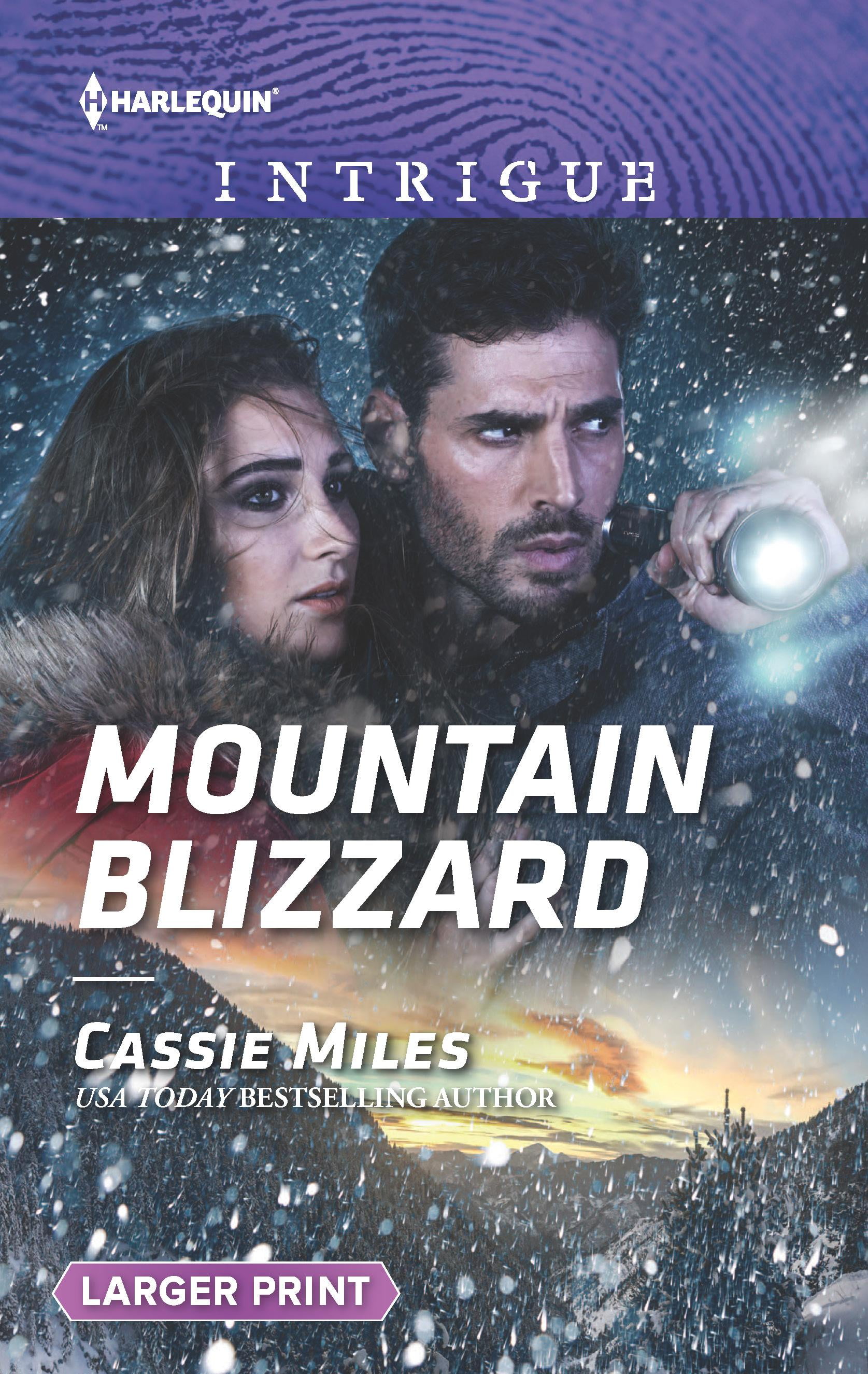 Harlequin Intrigue Large Print Mountain Blizzard (Paperback)(Large
