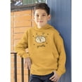 thumbnail image 2 of Bear Face Doodle Hoodie Juniors -Image by Shutterstock,  Medium, 2 of 4