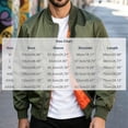 thumbnail image 3 of Ceisia Men's Bomber Jacket Ribbed Collar Full Zip Long Sleeve Casual Lightweight Flight Jacket With Arm Pocket Army Green M Gift, 3 of 9