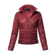 thumbnail image 1 of FashionOutfit Women's Casual Basic Solid Comfortable Light Weight Quilted Padding Jacket, 1 of 1