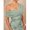 Green, variant on Womens Elegant Sage Green One-Shoulder Maxi Dress with Floral Sequin