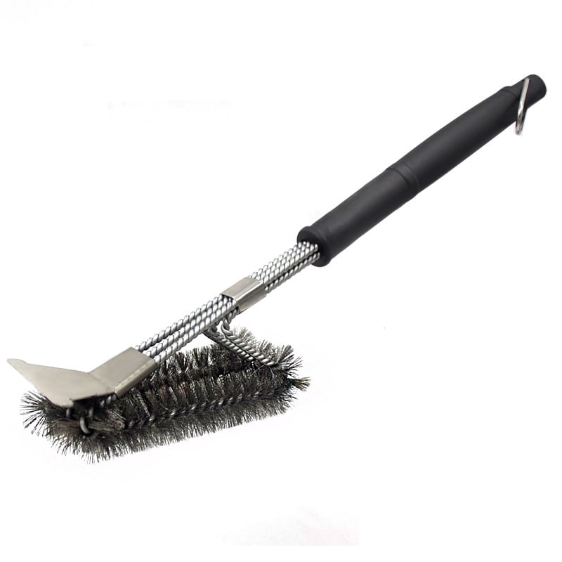 18 inch Barbecue BBQ Stainless Steel Wire Grill Cleaning Brush Shovel Scraper 