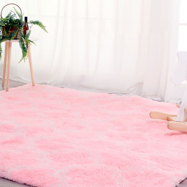 Yingtrading Area Rug 4 X 6 Ft Fluffy Carpet For Living Room Bedroom Indoor Shag Rug Pink Walmart Com