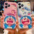 thumbnail image 3 of Nuevo Estilo Carcasa Para Teléfono Realme C53 2023 Funda Blanda Moda 3D Bolsa De Aire Lindo Doraemon Amado Parejas Cubierta Trasera Caso REALMEC53, 3 of 4