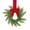 Red, variant on 1 Pack 10.6in Norfolk Christmas Mini Wreath with Red Velvet Bow & Ribbon, Farmhouse Festive Hanging Decor for Cabinet, Door, Window, Table & Holiday Decoration