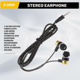 thumbnail image 4 of 1.1M Reflective Fiber Cloth Line Noise Isolating Stereo In-ear Earphone Earbuds Headphones with 3.5, 4 of 5