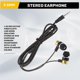 thumbnail image 4 of 1.1M Reflective Fiber Cloth Line Noise Isolating Stereo In-ear Earphone Earbuds Headphones with 3.5, 4 of 5