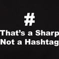 thumbnail image 3 of CafePress - Sharp Not Hashtag T Shirt - Women's Traditional Fit Dark T-Shirt, 3 of 4