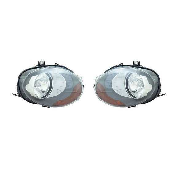 New Pair Of Headlights Fits Mini Cooper 2014-2017 63-11-7-401-600 Mc2518100