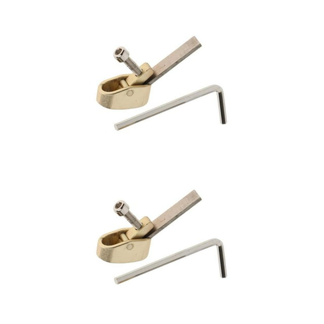 Thinsony Vintage Brass Violin Making Tool Woodworking Plane Authentic Craftsmanship Gold XXS 2PCS