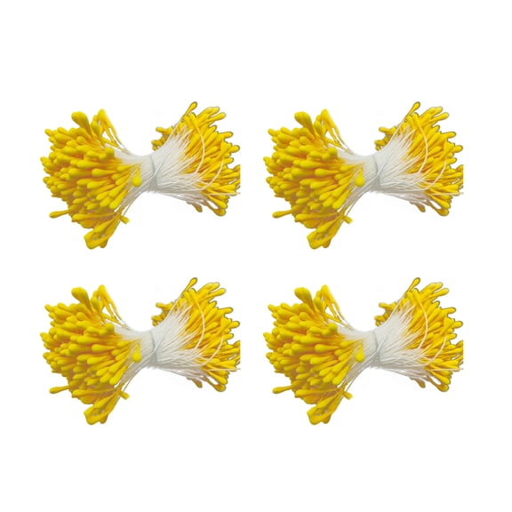 Double Headed Matte Floral Stamens 1050-1600Pieces 2mm Artificial Flower Stamen Pistil for Art Craft Wedding Decoration