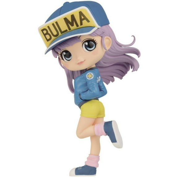 Dragon Ball Q Posket Bulma Figure Blue Yellow 5.5 inches Banpresto Collectible