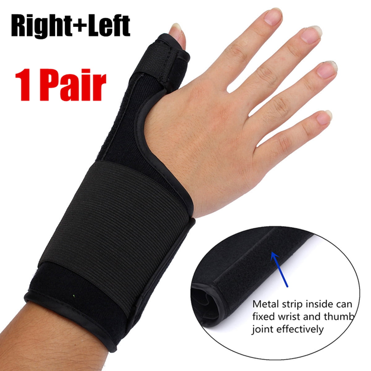 2X Arthritis Thumb Splint Thumb Spica Support Brace for Pain Sprains Strains Arthritis Carpal