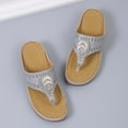 thumbnail image 4 of KBODIU Sandals Women Athletic Comfortable Outdoor Sandals with Arch Support Walking Sandals for Women Summer Wedge Slippers Wear Thick Bottom Casual Beach Sandals for Spot/Beach/Home Gray 39, 4 of 7