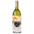 thumbnail image 1 of Pug Fall Wine Bottle Beverge Insulator Hugger, 1 of 1