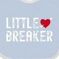thumbnail image 4 of Inktastic Little Heartbreaker with Arrow Boys or Girls Baby Bib, 4 of 4