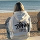thumbnail image 1 of Sudadera con capucha con estampado de tutsi americano de algodón puro y letras, jersey de terciopelo suelto para hombres y mujeres, 1 of 5
