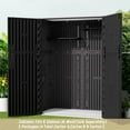 thumbnail image 7 of Outdoor Storage Shed, 57 Cu.Ft Resin Storage Cabinet Waterproof with Lockable Floor, All-Weather Tall Backyard Shed, 7 of 7