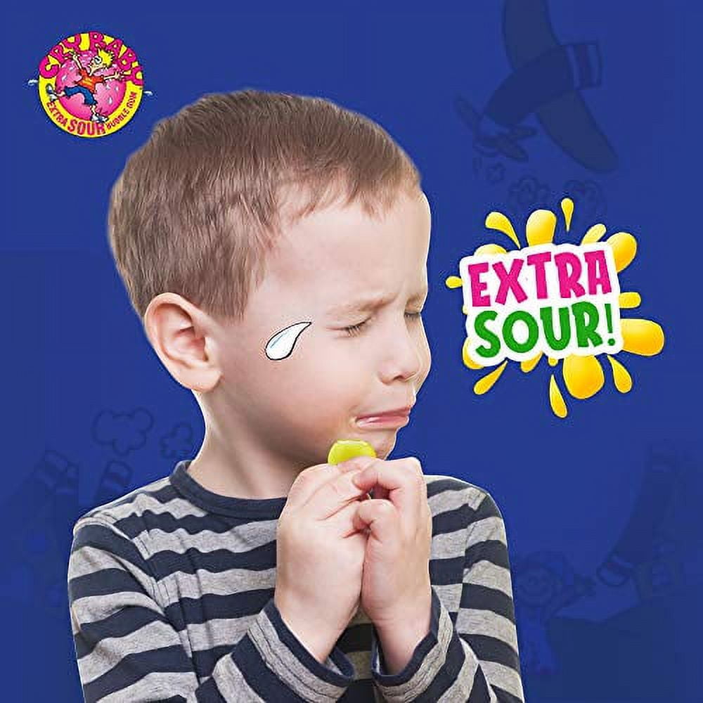 Cry Baby Nitro Sours Extra Sour Bubble Gum - 9-Ball Tube