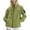 Green, variant on Womens Mens Zip Up Hooded Windbreaker Cute Penguin Pumpkin Halloween Print Lightweight Water Resistant Outdoor Hiking Drawstring Hem Multi Pocket Casual Shell Jacket