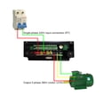 thumbnail image 4 of Convertidor de frecuencia monofásico de 220V a trifásico 380V AC220V a AC380V Variador de frecuencia para control de velocidad del motor, 4 of 8