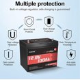 thumbnail image 2 of Batería de litio LiFePO4 Dufume 12 V 100 Ah 1280Wh con BMS, 2 of 8