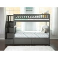 thumbnail image 3 of AFI Westbrook Staircase Bunk Twin Over Twin with 2 Urban Bed Drawers, Grey, 3 of 9