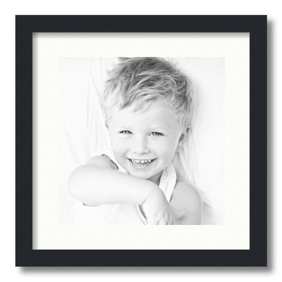 ArtToFrame 16 x 16 Medium Density Fiberboard Picture Frame, Black