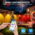 thumbnail image 5 of 50FT Low Voltage RGB Color Changing Fence Lights, Triangle LED String Lights, Waterproof for Party Gathering Patio Barbecue Outdoor Activities, 5 of 7