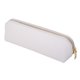 thumbnail image 1 of Estuche de cuero para lápices, diseño delgado, con cremallera metálica, tamaño de bolsillo, para estudiantes, oficina, universidad, escuela secundaria (beige), 1 of 4