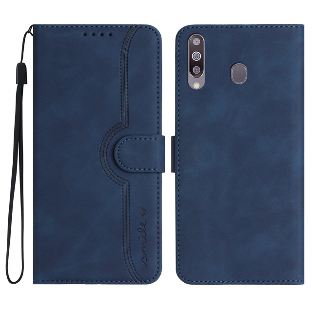 Compatible with Samsung Galaxy A20S Case Premium PU Leather Wallet with Built-in Magnet Cover