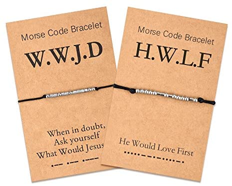 wwjd and hwlf bracelets